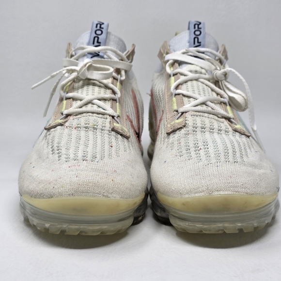 Nike Air Vapormax 2021 FK White Black Sneaker DQ7633-100 Men Size 12.5 Pre-owned - Picture 5 of 10
